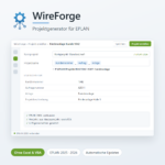 EPLAN Projektgenerator WireForge: Formular mit Basisprojekt, Projektname und Eigenschaften